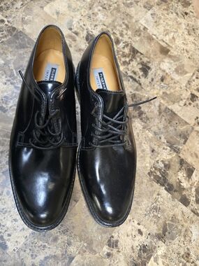 Florsheim Black Leather Derby Dress Shoes